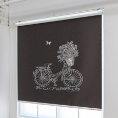 레이저롤스크린 - 꽃바구니 자전거